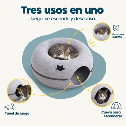Túnel Antiaburrimiento para Gatos